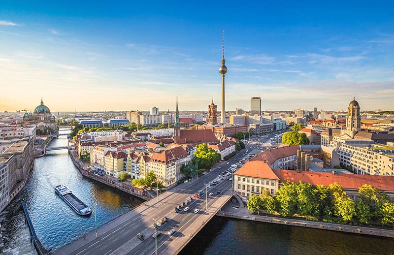 German Deficit Spending A picturesque wide view of town.